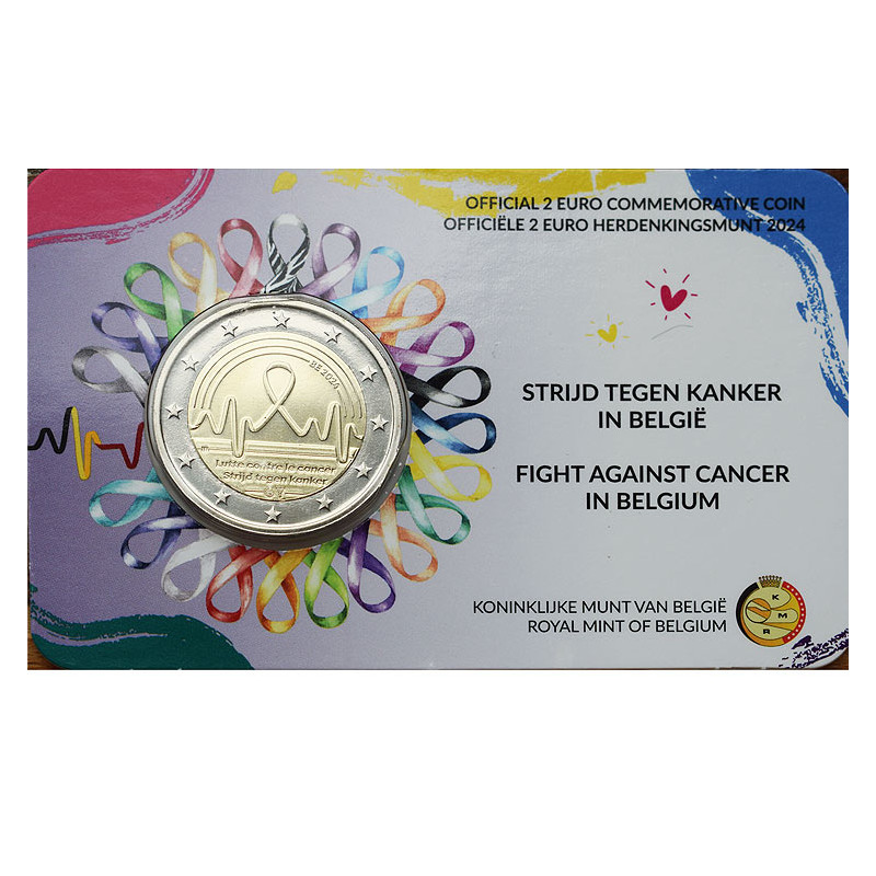 2 Euro Belgicko 2024 - Boj proti rakovine