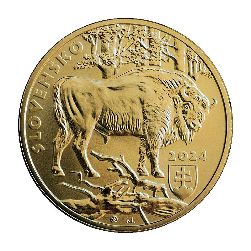 5 Euro Slovakia 2024 - The European bison