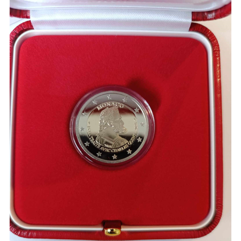 2 Euro Monako 2024 - Burgosská zmluva s Karolom V., Proof