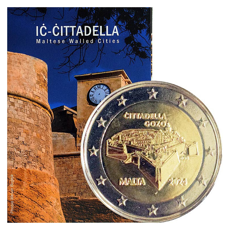 2 Euro Malta 2024 - Citadela na Goze