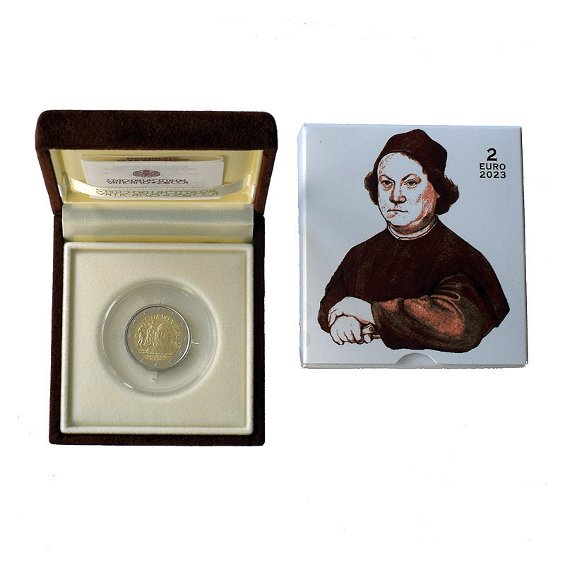 2 Euro Vatikán 2023 - Pietro Perugino, Proof kvalita