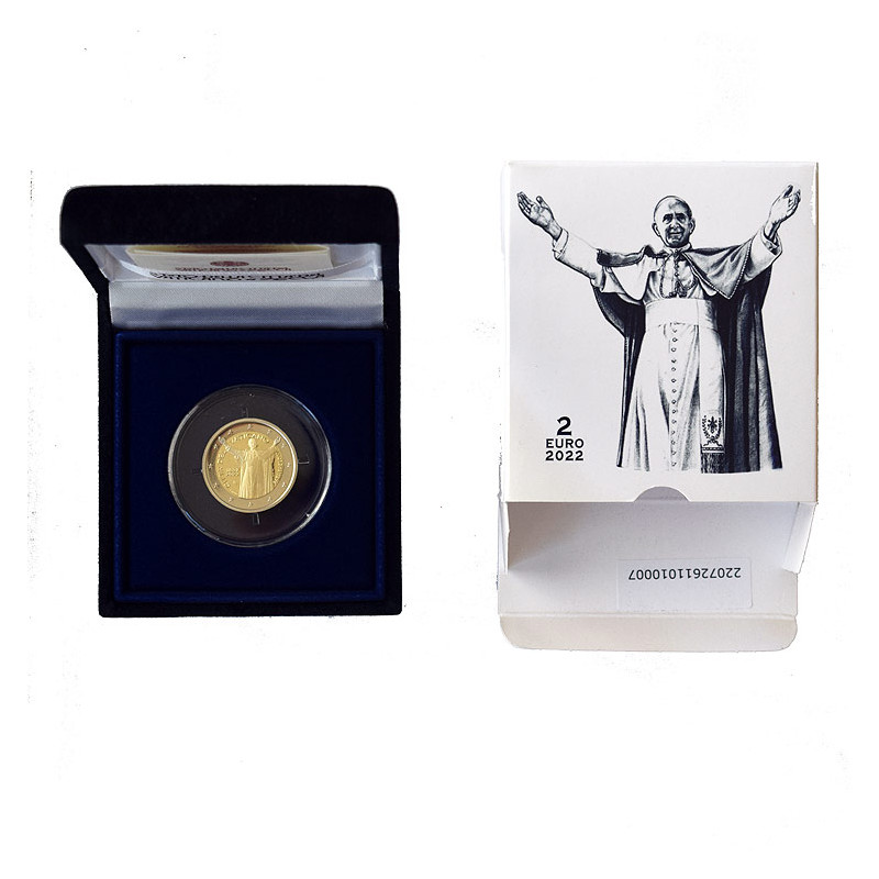2 Euro Vatican 20222 - Pope Paul VI., Proof quality