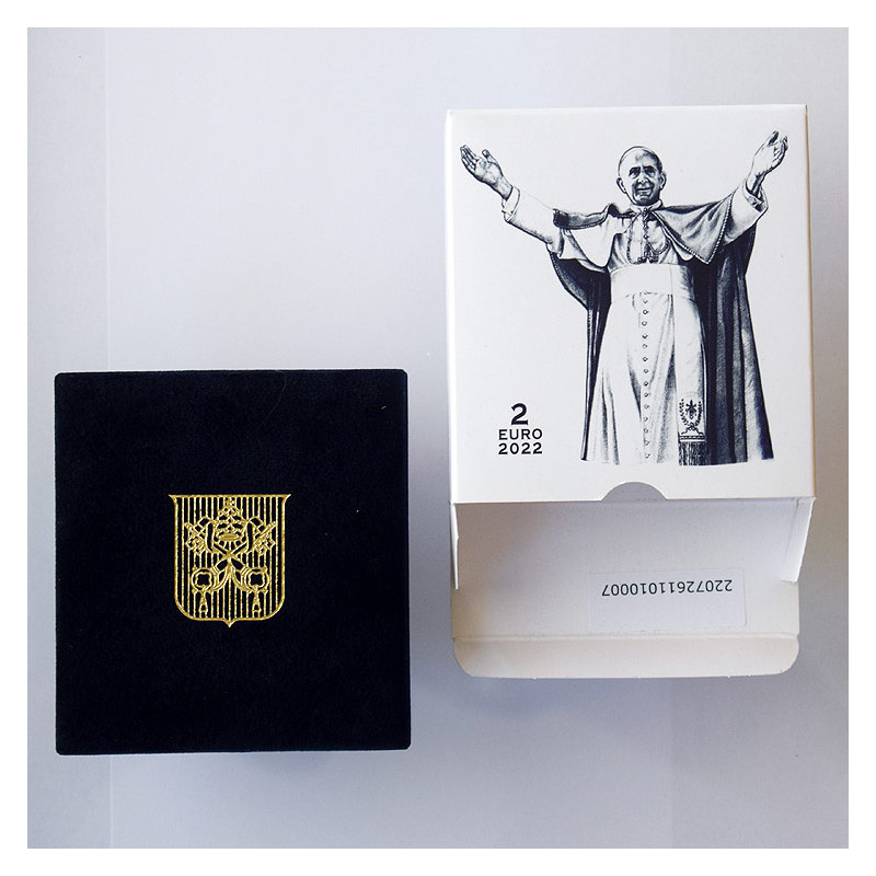 2 Euro Vatican 20222 - Pope Paul VI., Proof quality