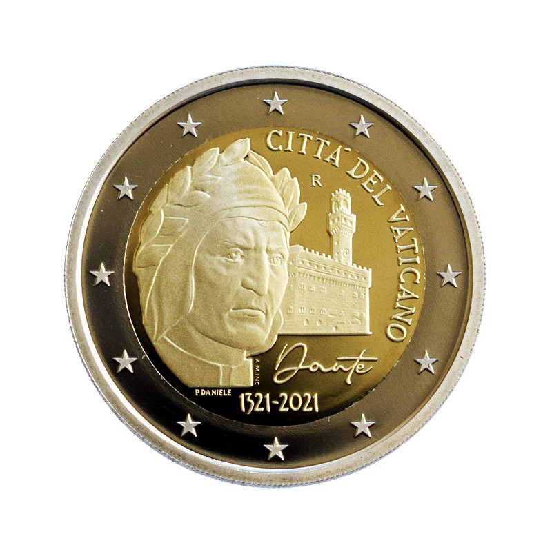 2Euro Vatican 2021 - Dante Alighieri, Proof quality