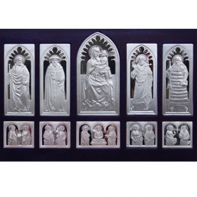 Bojnický oltár na strieborných plaketách