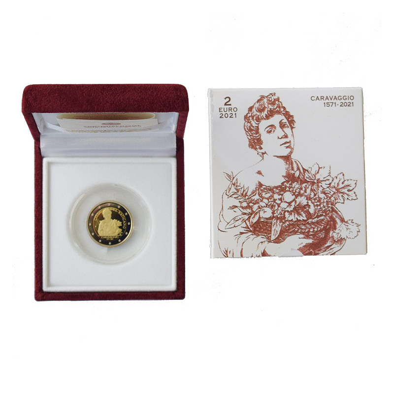 2 Euro Vatikán 2021 - Caravaggio, Proof kvalita