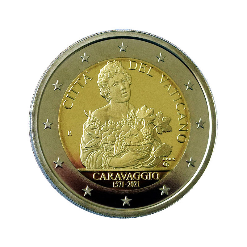 2 Euro Vatikán 2021 - Caravaggio, Proof kvalita