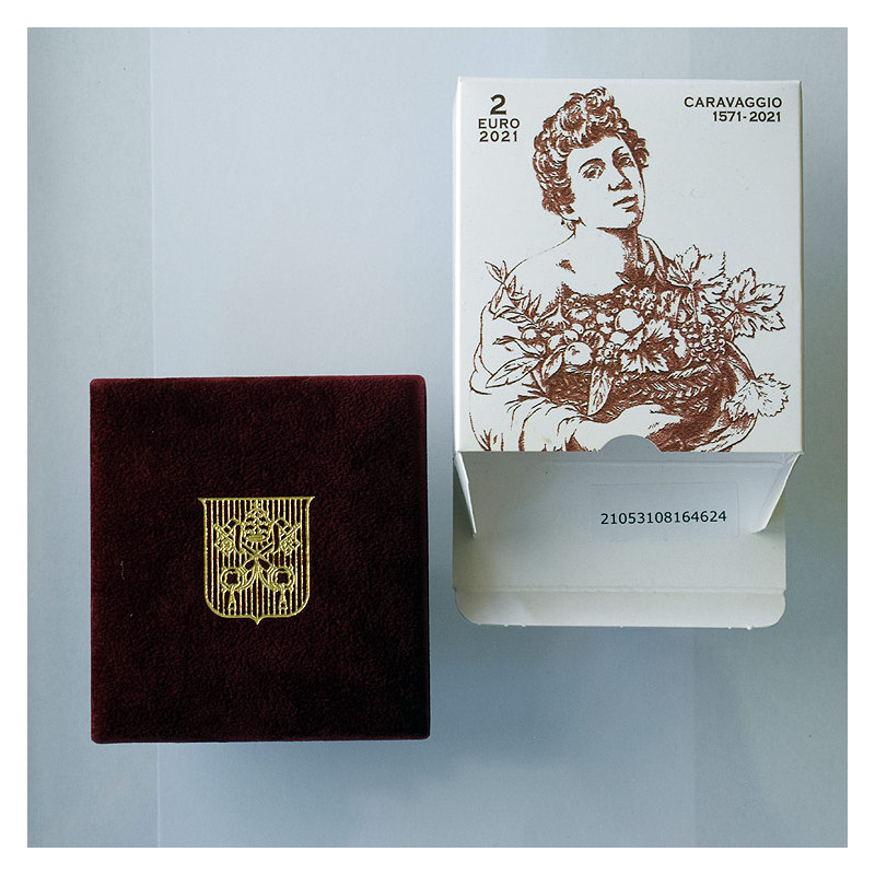 2 Euro Vatikán 2021 - Caravaggio, Proof kvalita
