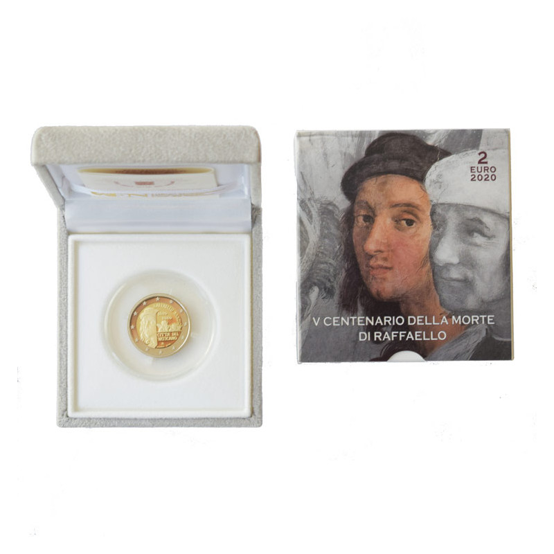 2 Euro Vatikán 2020 - Raffaello, Proof kvalita