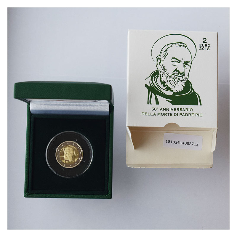 2 Euro Vatikán  2018 - Páter Pio, Proof