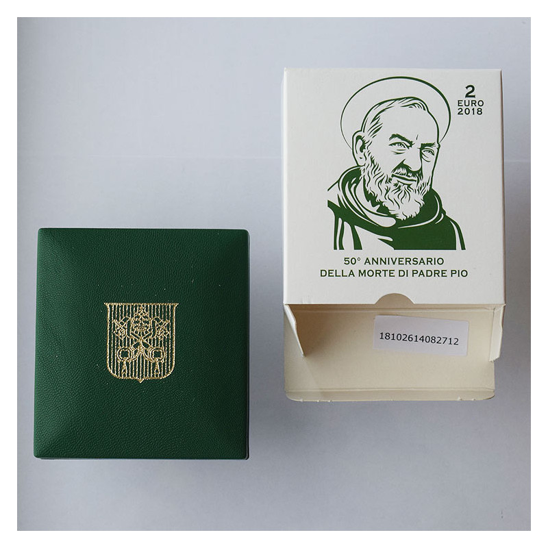 2 Euro Vatikán  2018 - Páter Pio, Proof
