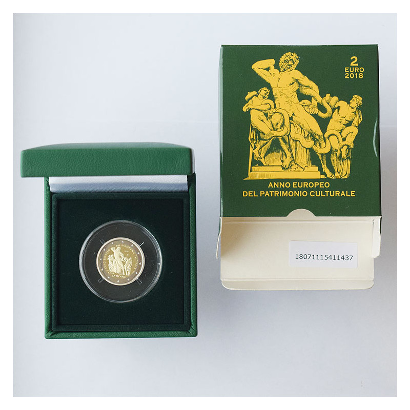 2 Euro Vatikán 2018 - Kultúrne dedičstvo, Proof