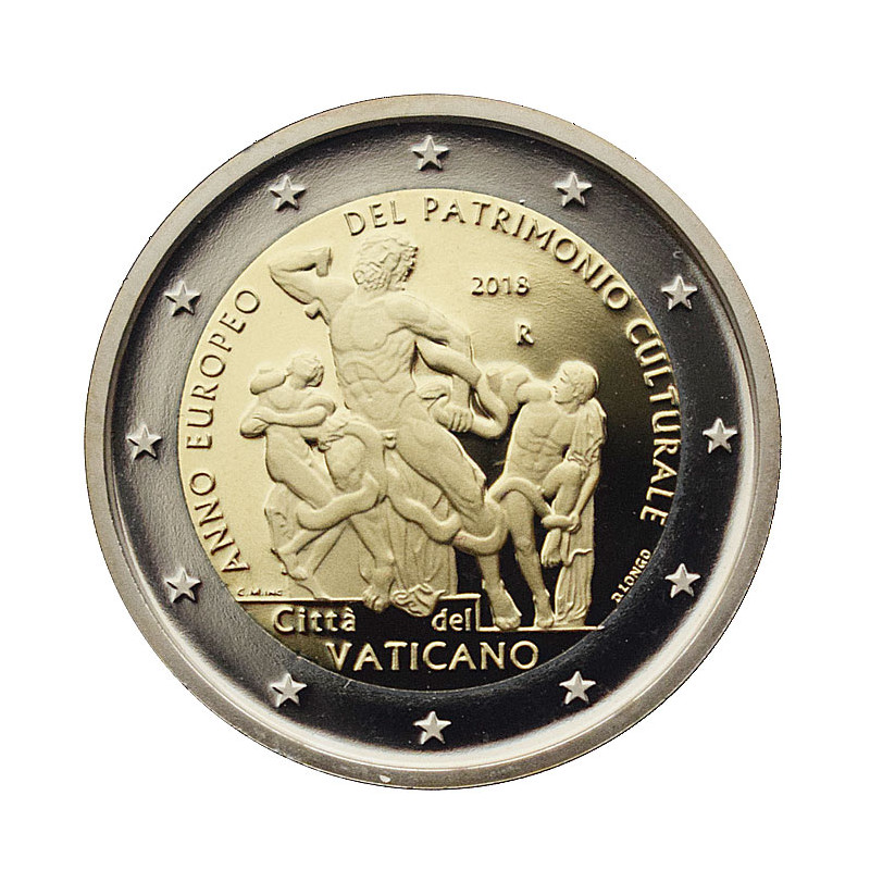 2 Euro Vatikán 2018 - Kultúrne dedičstvo, Proof