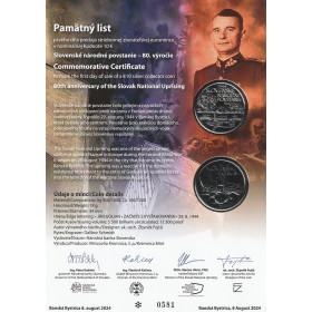 Pamätný list 2024 - Výročie SNP