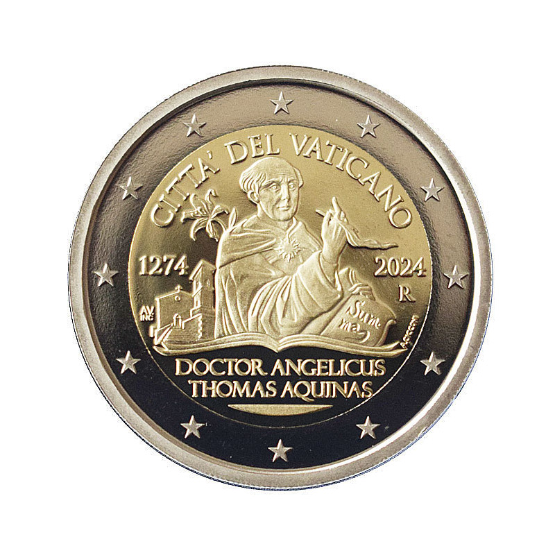 2 Euro Vatikán 2024 - Svätý Tomáš Akvinský, Proof