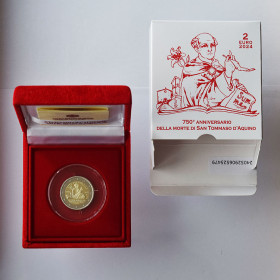 2 Euro Vatikán 2024 - Svätý Tomáš Akvinský, Proof