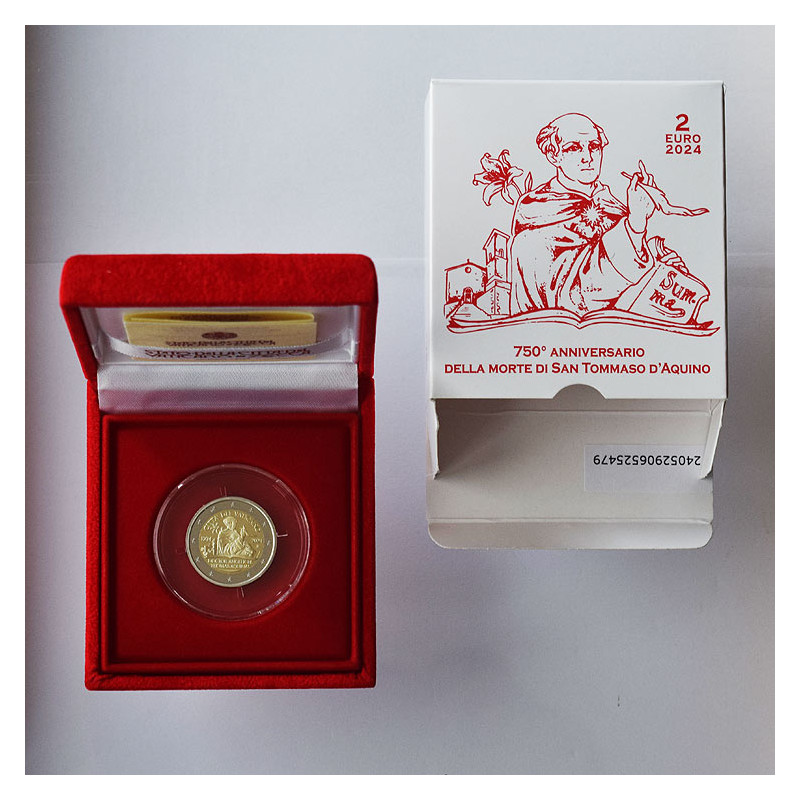 2 Euro Vatikán 2024 - Svätý Tomáš Akvinský, Proof