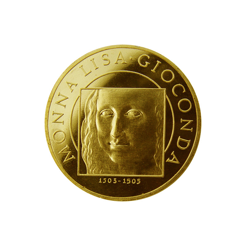 Zlatá medaila Leonardo Da Vinci a Monna Lisa (2-dukát)