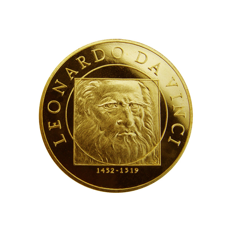 Zlatá medaila Leonardo Da Vinci a Monna Lisa (2-dukát)