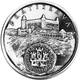 Silver medal Bratislava, patina