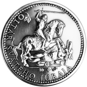 Silver medal Spiš, patinated