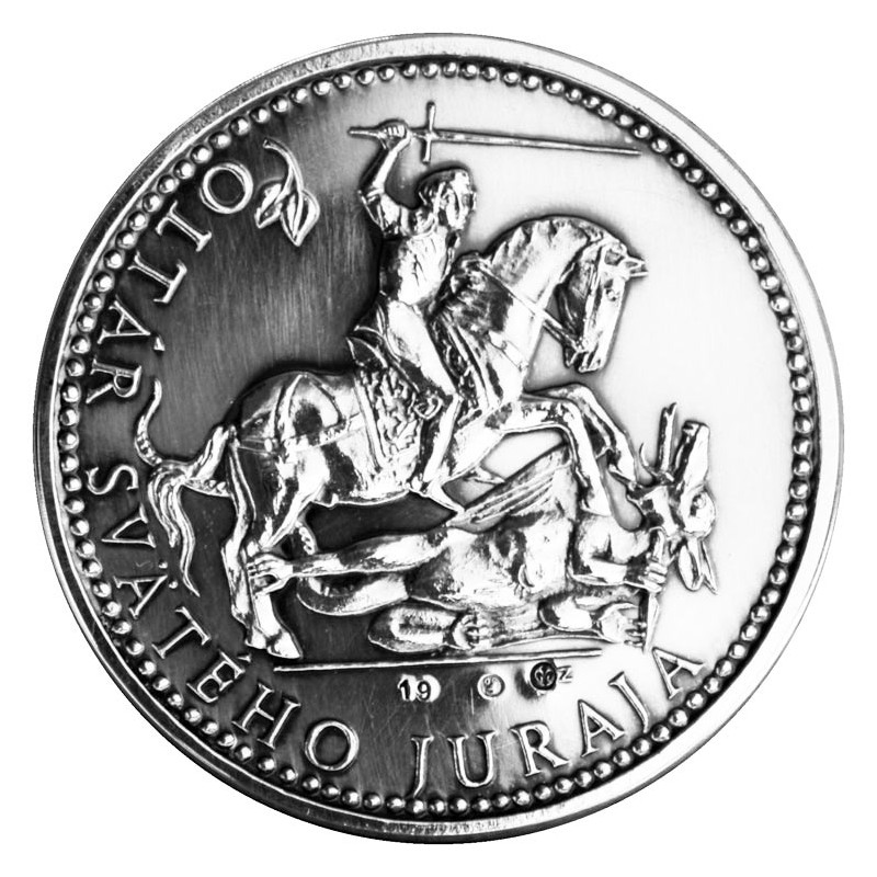 Silver medal Spiš, patinated