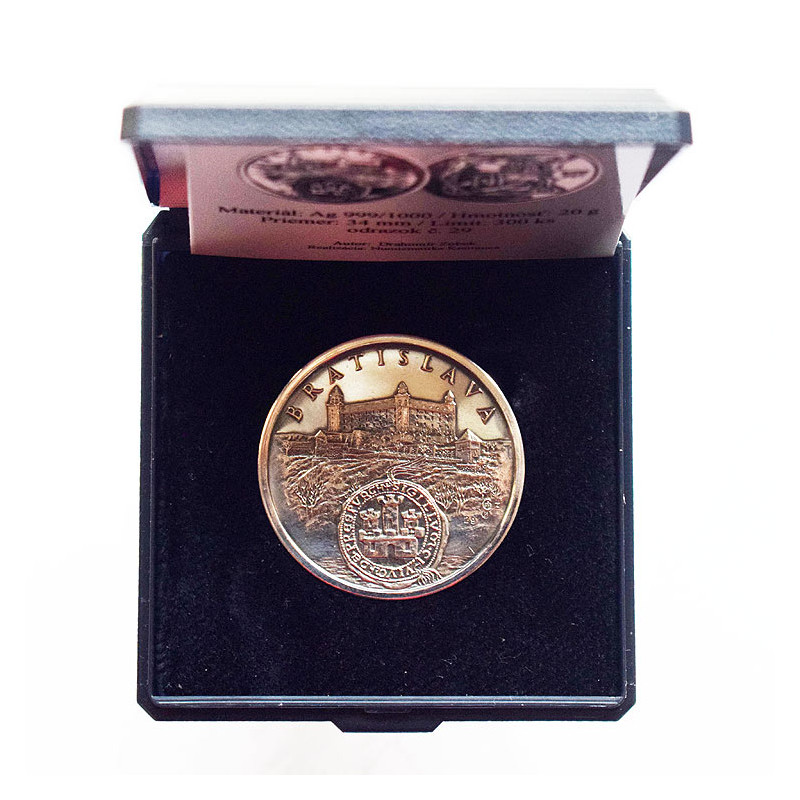 Silver medal Bratislava, patina