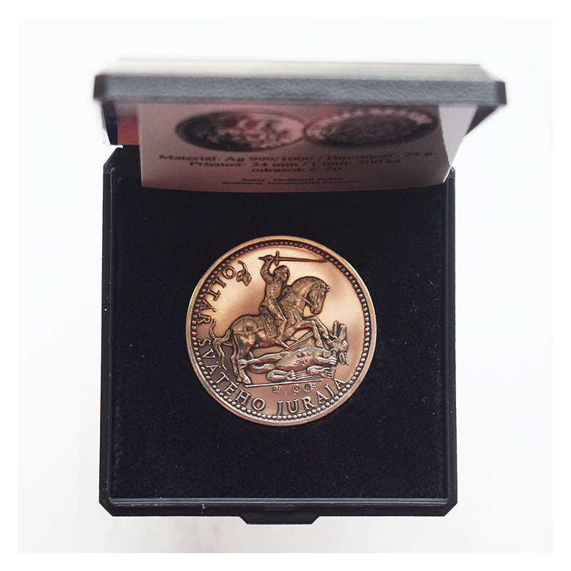 Silver medal Spiš, patinated