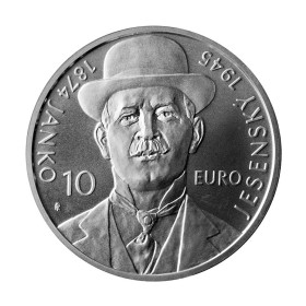 Strieborná 10 Euro minca Slovensko 2024 - Výročie narodenia Janka Jesenského, Bežná kvalita