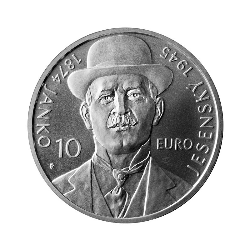 Strieborná 10 Euro minca Slovensko 2024 - Výročie narodenia Janka Jesenského, Bežná kvalita