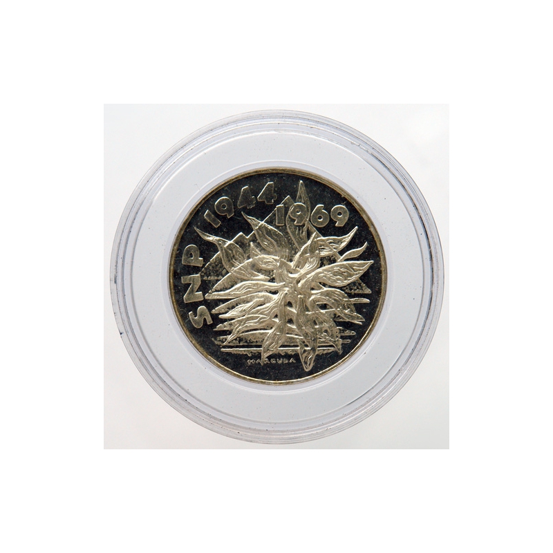 25 Kčs 1969 - 25. výročie SNP, Proof kvalita