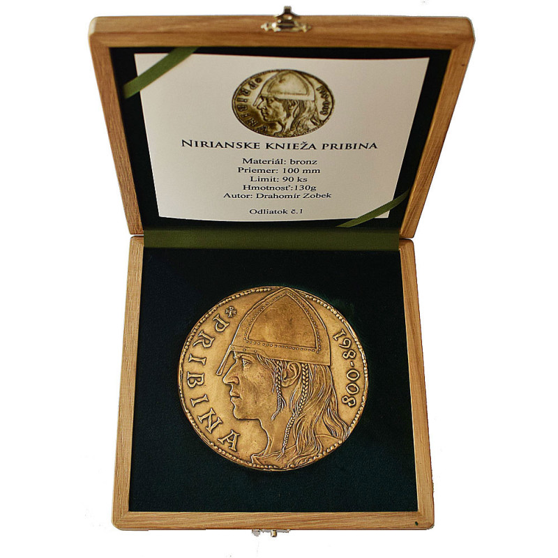 Author's medal of Prince Pribina, bronze
