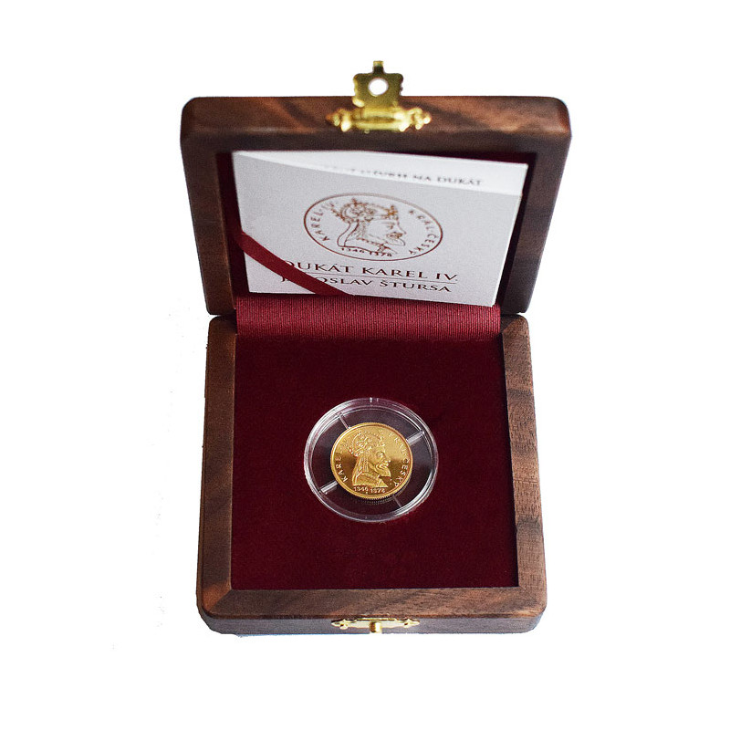 Zlatý dukát Karel IV. - 600. výročie úmrtia, Akad. sochár Jaroslav Štursa