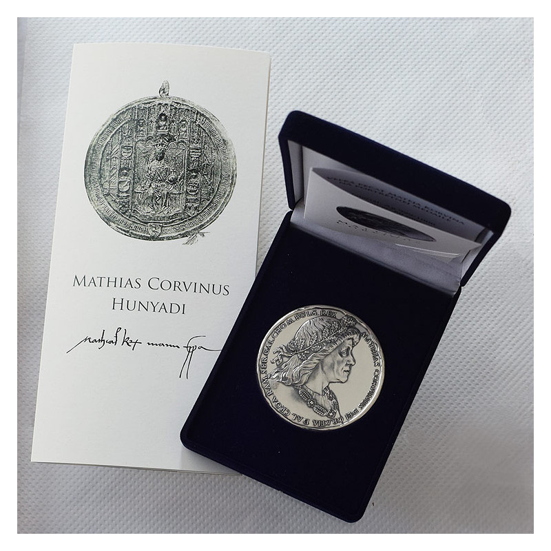 Great seal of Matej Corvinus, silver medal
