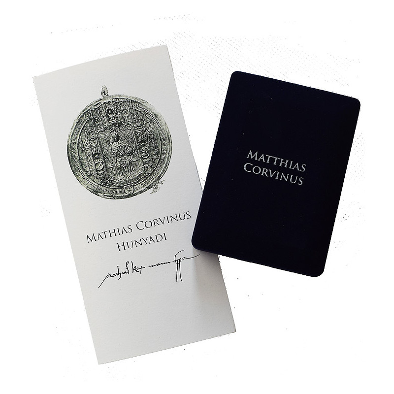 Great seal of Matej Corvinus, silver medal