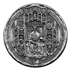 Great seal of Matej Corvinus, silver medal