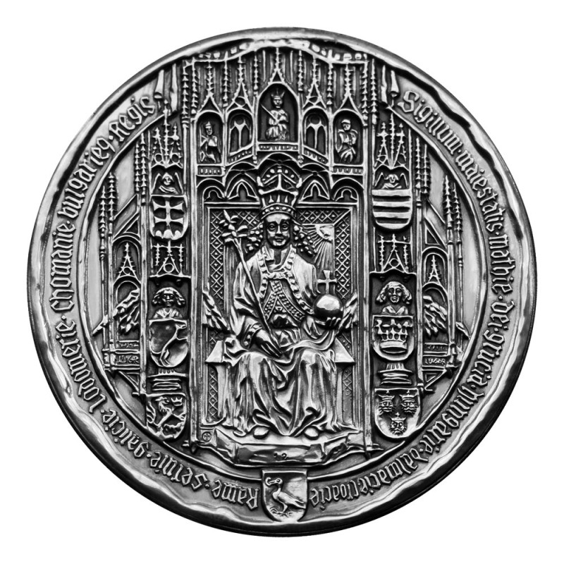 Great seal of Matej Corvinus, silver medal