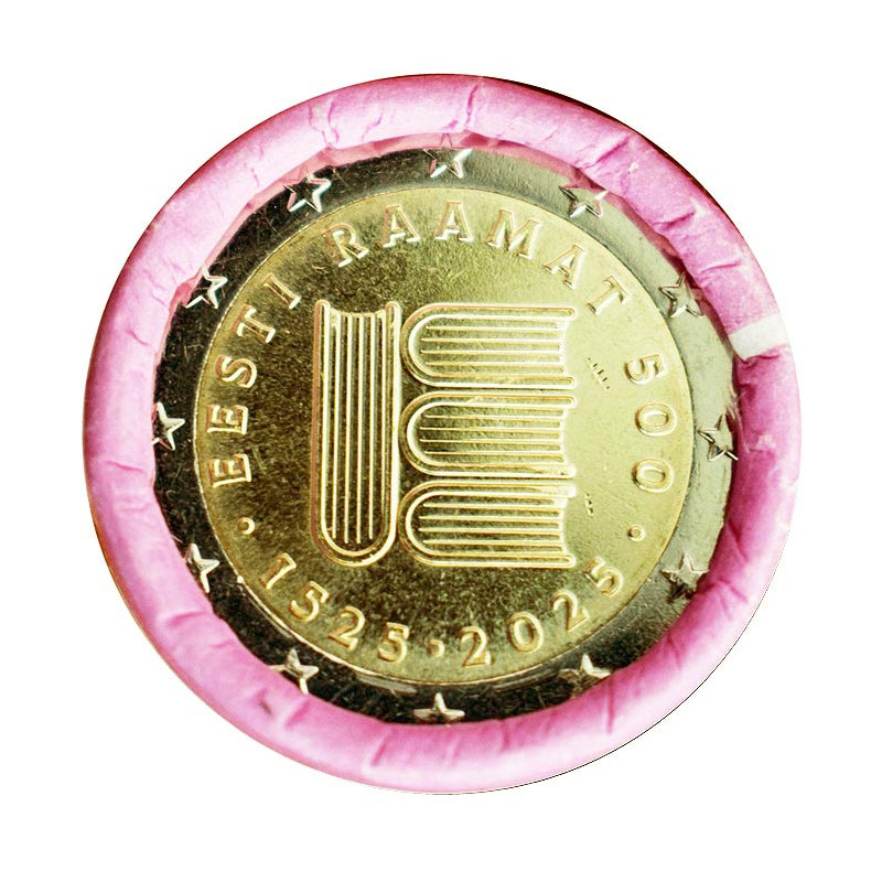 2 Euro Estonia 2025 - First printed text, Estonian literature