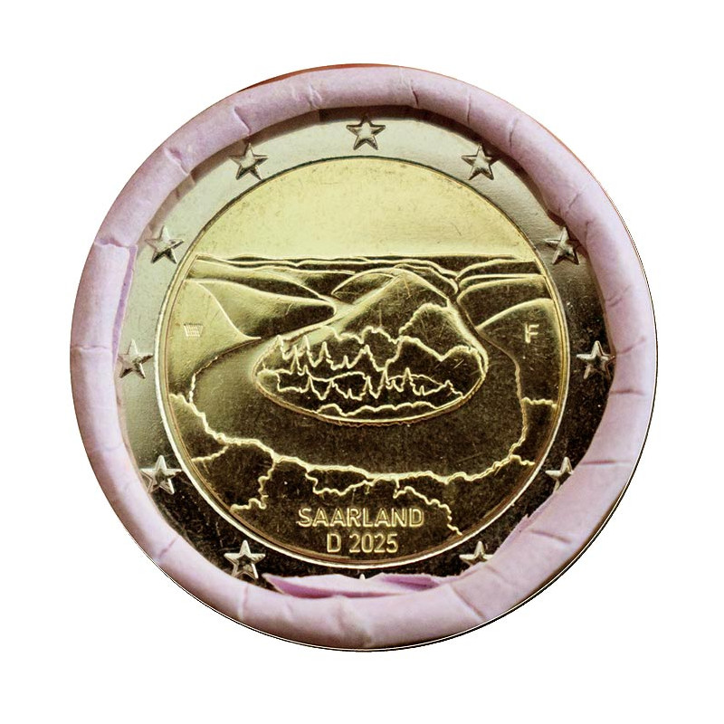 2 Euro Nemecko "F" 2025 - Krajina Sársko