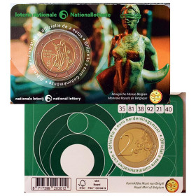 2 Euro Belgicko 2025 - Národná lotéria v Belgicku