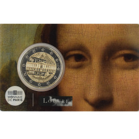 2 Euro France 2025 - Louvre Museum, Mona Lisa