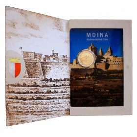 2 Euro Malta 2025 - Mesto Mdina, mincová karta