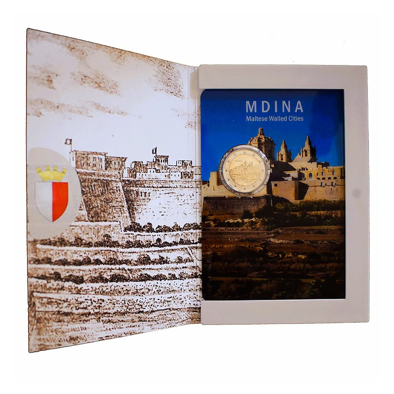 2 Euro Malta 2025 - Mesto Mdina, mincová karta