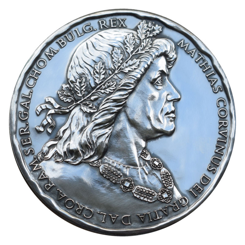 Great Seal of Matthias Corvinus, silver and golden medals set
