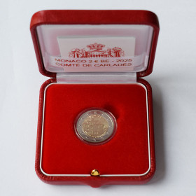 2 Euro Monako 2025 - Grófstvo Carladès, Proof kvalita