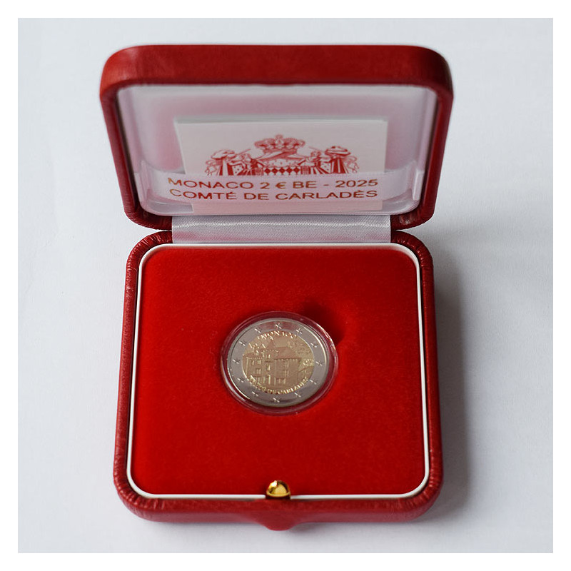 2 Euro Monako 2025 - Grófstvo Carladès, Proof kvalita