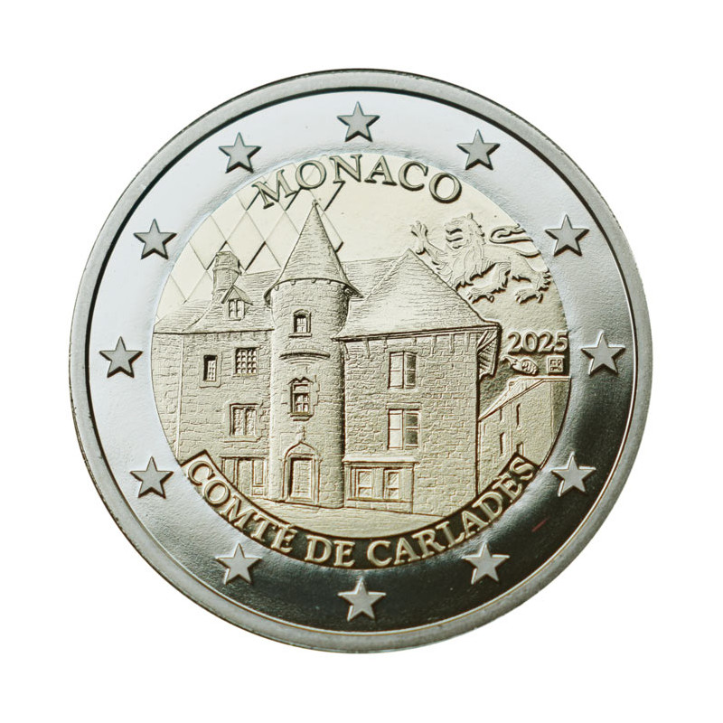 2 Euro Monako 2025 - Grófstvo Carladès, Proof kvalita