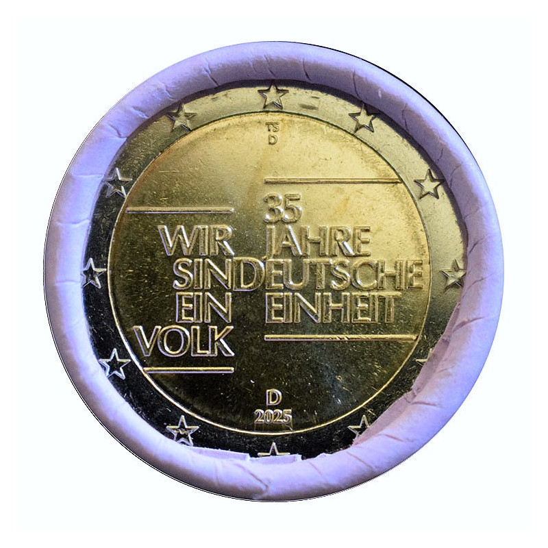 2 Euro Nemecko "D" 2025 - Jednota Nemecka