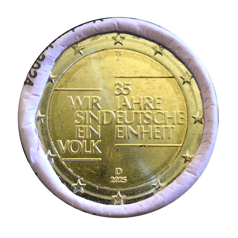 2 Euro Nemecko "J" 2025 - Jednota Nemecka