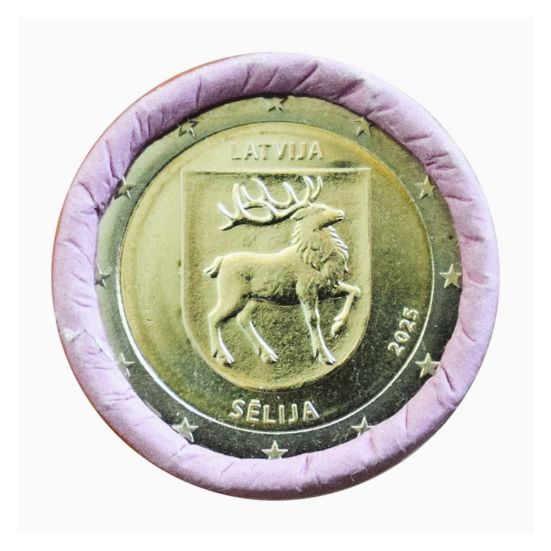 2 Euro Lotyšsko 2025 - Región Selija